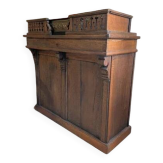 Authentic Old Craft Counter in Solid Oak - Panel Front