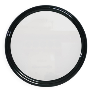 Miroir rond noir vintage