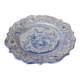 Large blue faience plate from Savona, Italy, 48 cm in diameter.