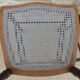 2 quality wooden caned chairs