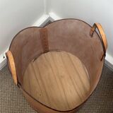 Log holder in tan leather The new craftsmen