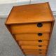 Scandinavian shoe storage cabinet in oak 1960