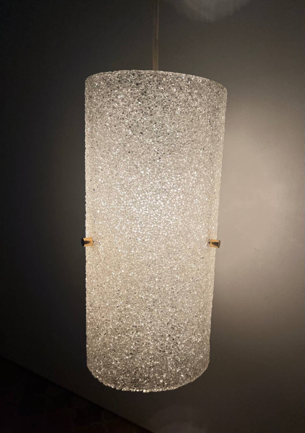 Vintage 1970s granite cylindrical suspension