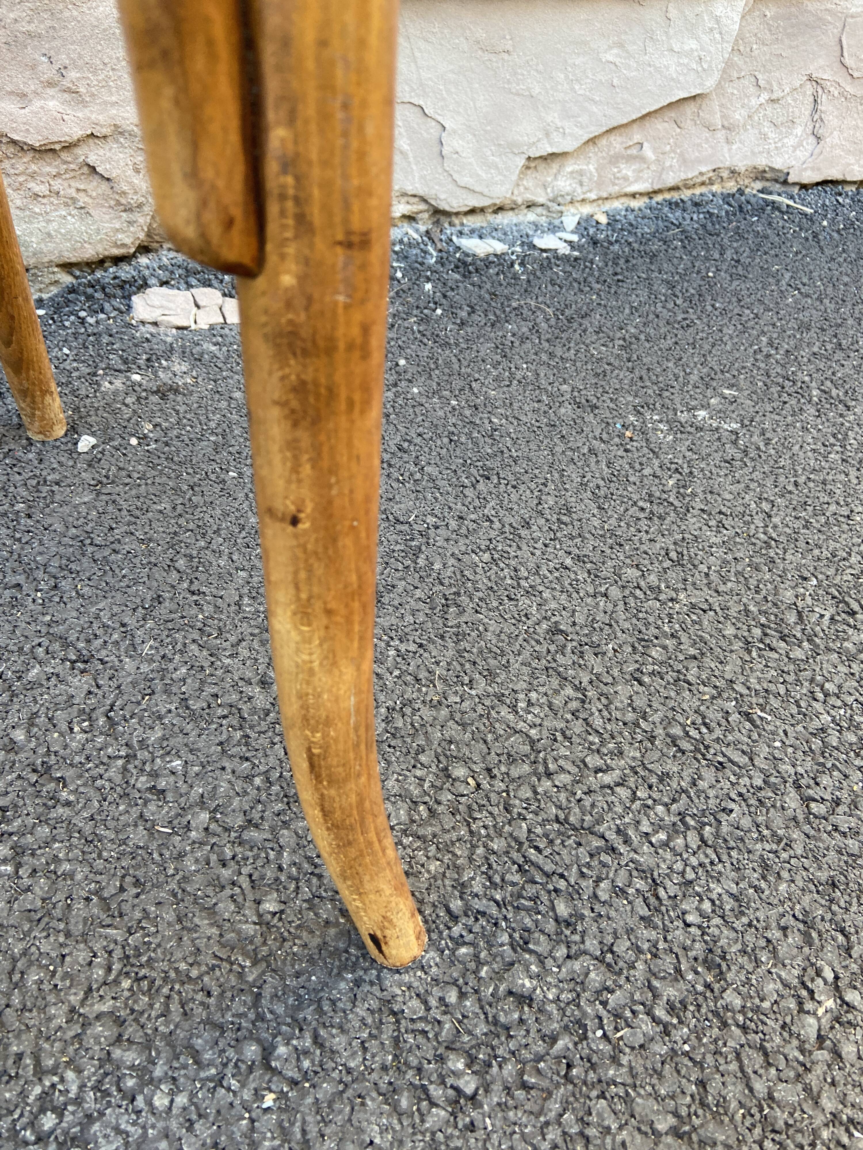 Viennese chair bentwood bistrot café Paris signed Baumann