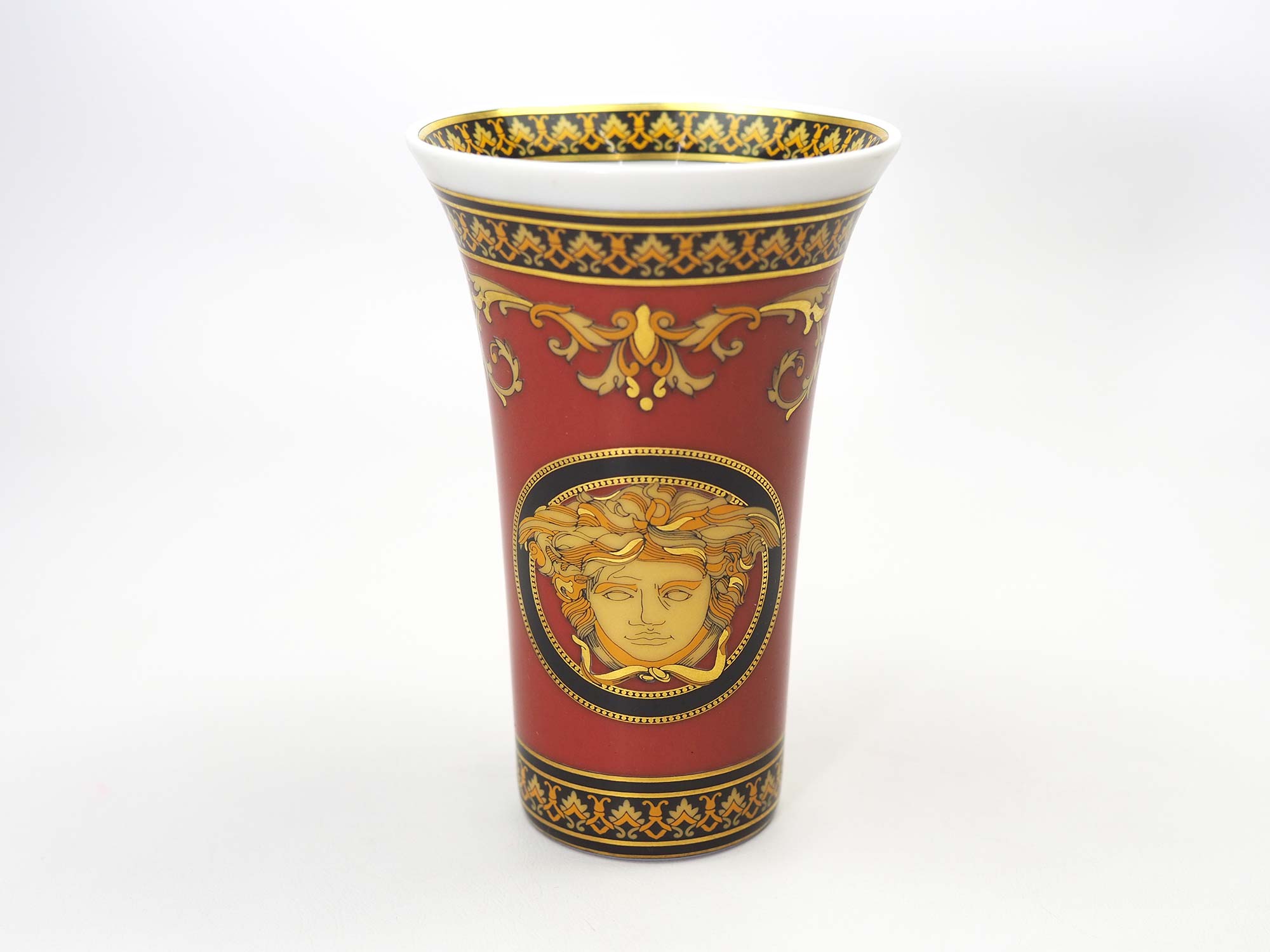 Versace Rosenthal Porcelain Medusa Small Vase