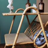 Table carries vintage rattan review