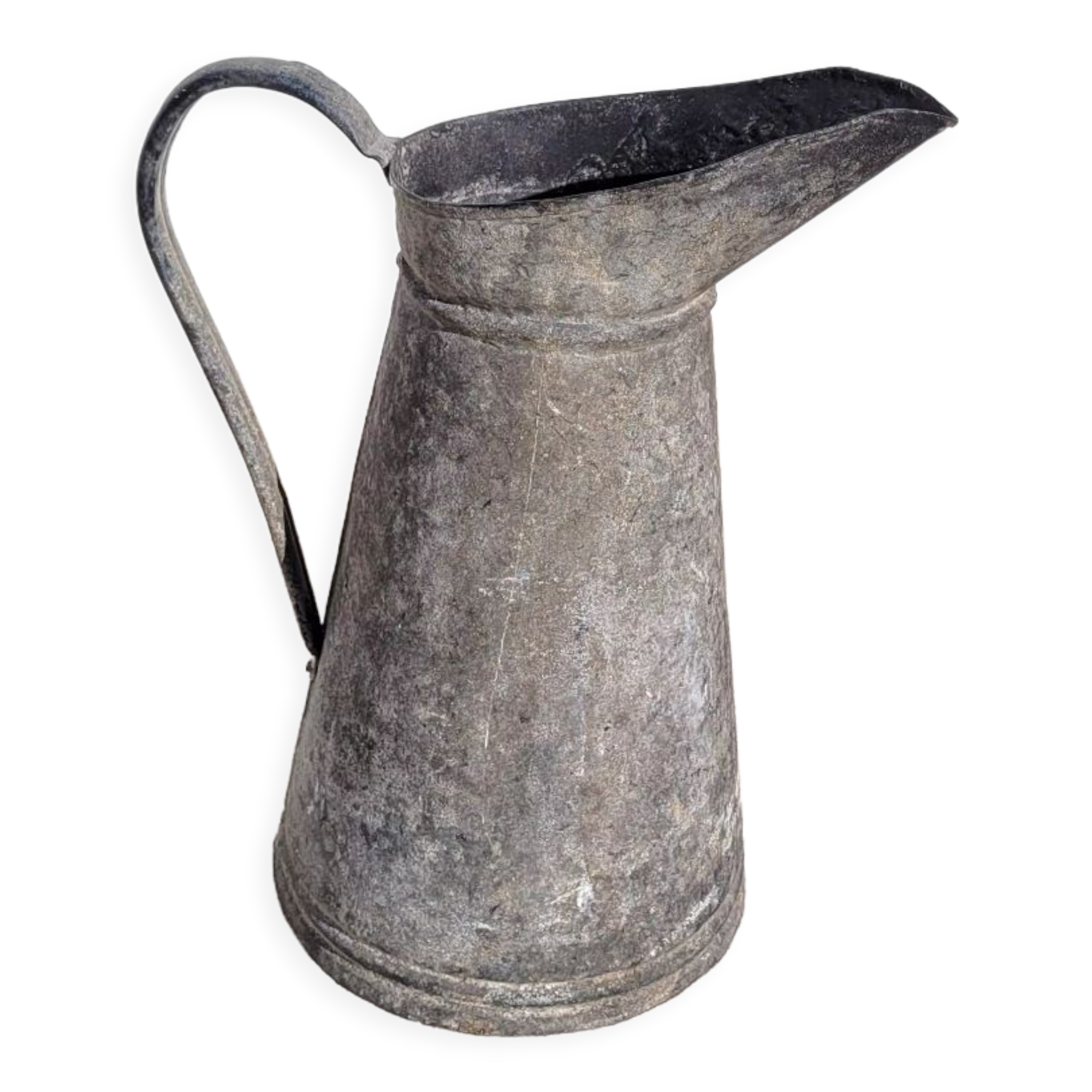 Old vintage zinc pitcher