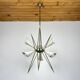 Metal chandelier mid-century modernist by Stilnovo, 1970s