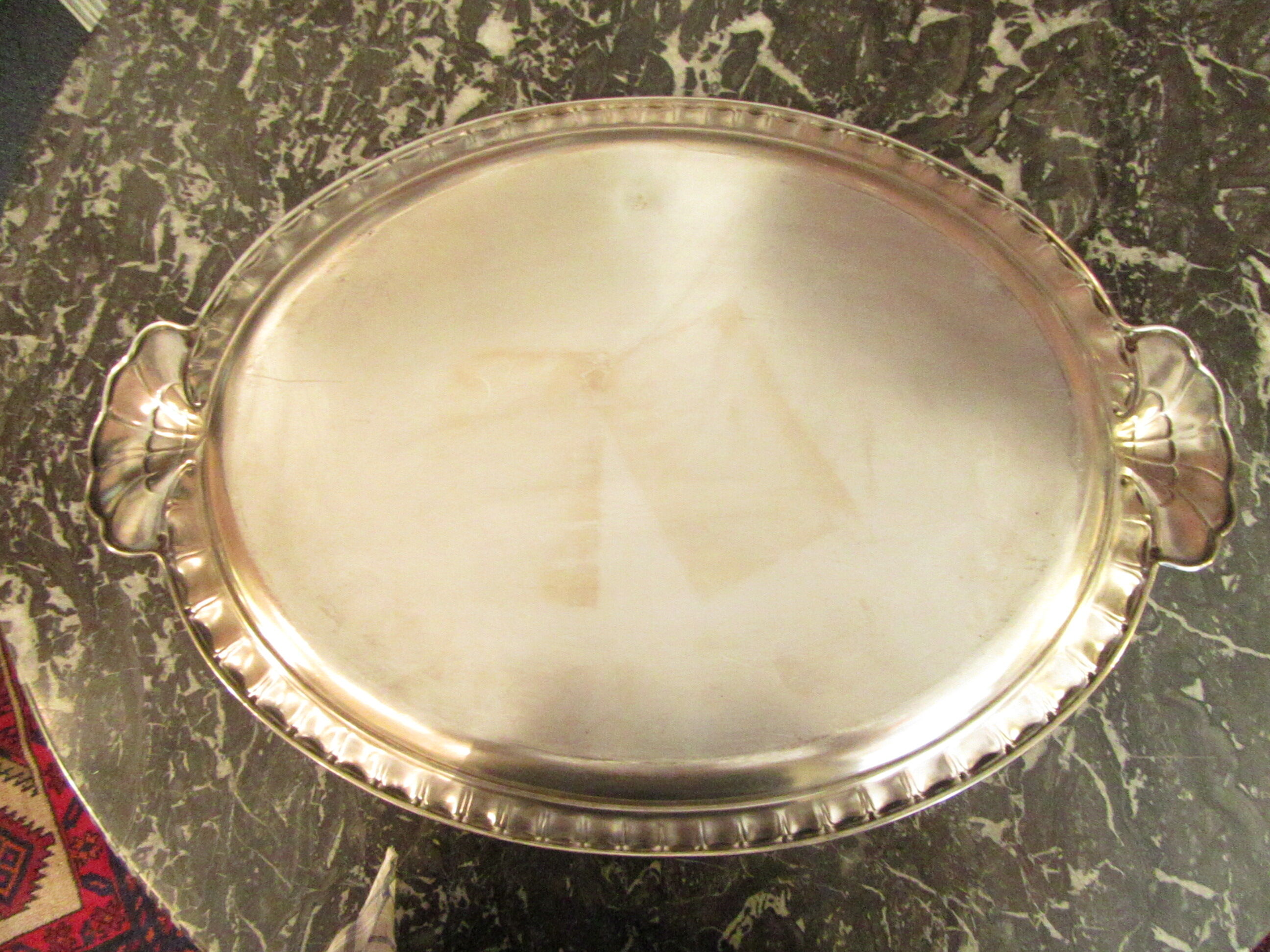 Christofle silver metal platter