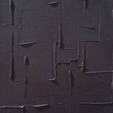 Lot de 2 tableaux abstraits peinture monochrome