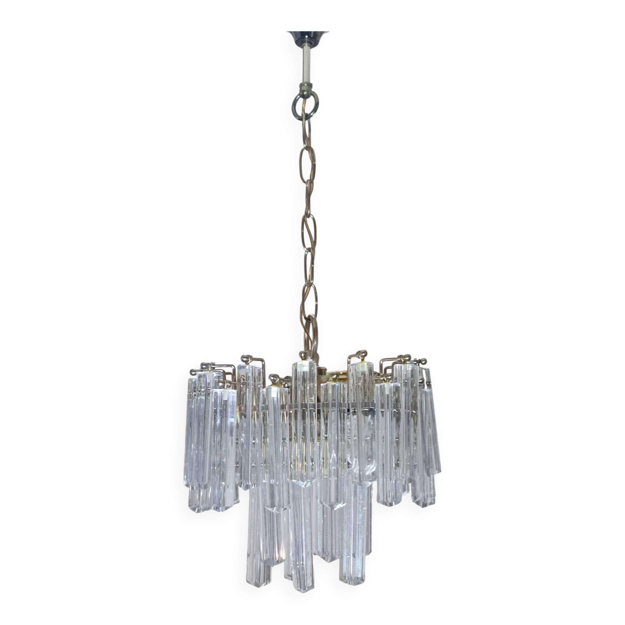 Lustre Verre De Murano Par Venini 1960s