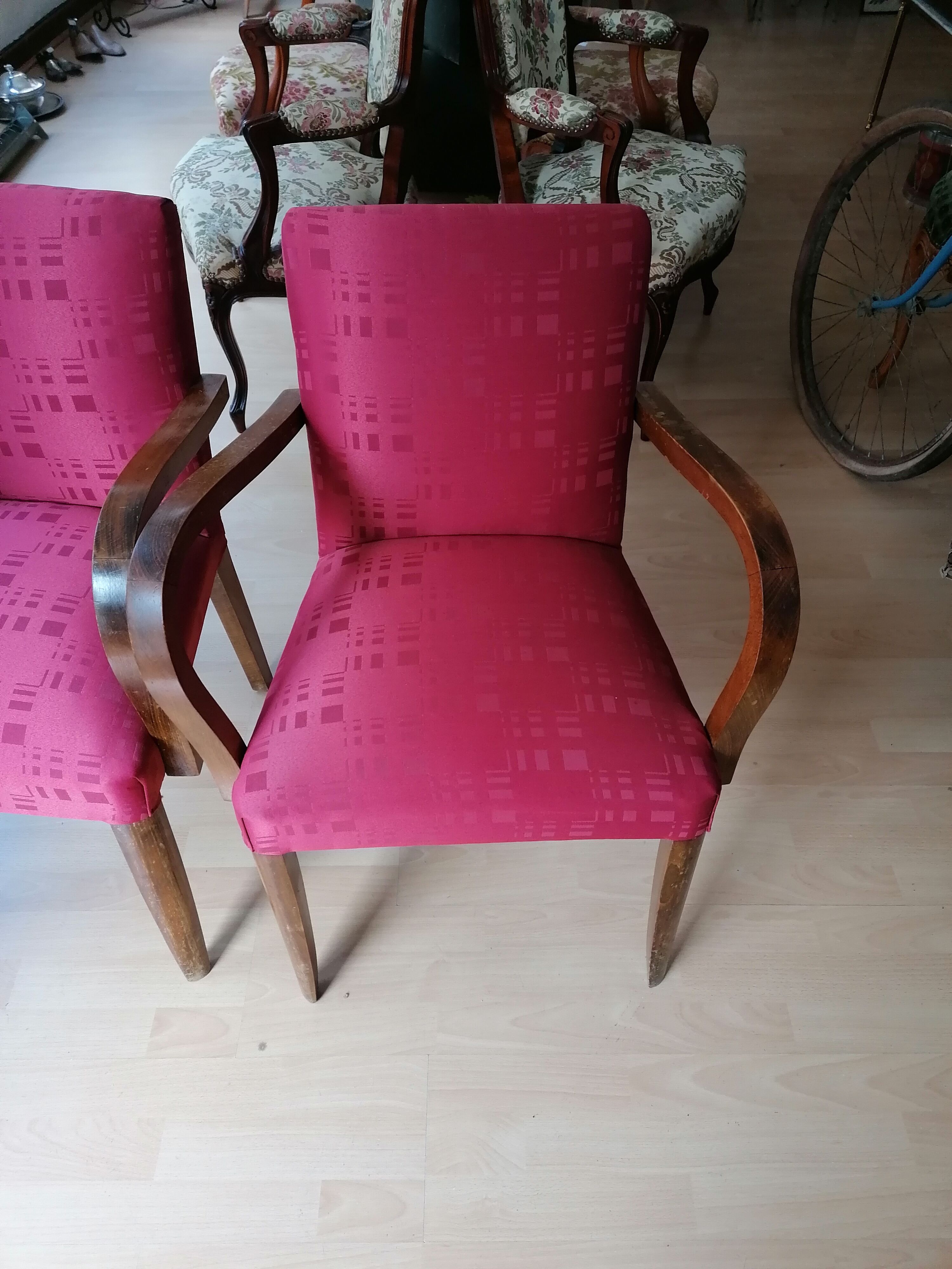 Pair of bridge chairs