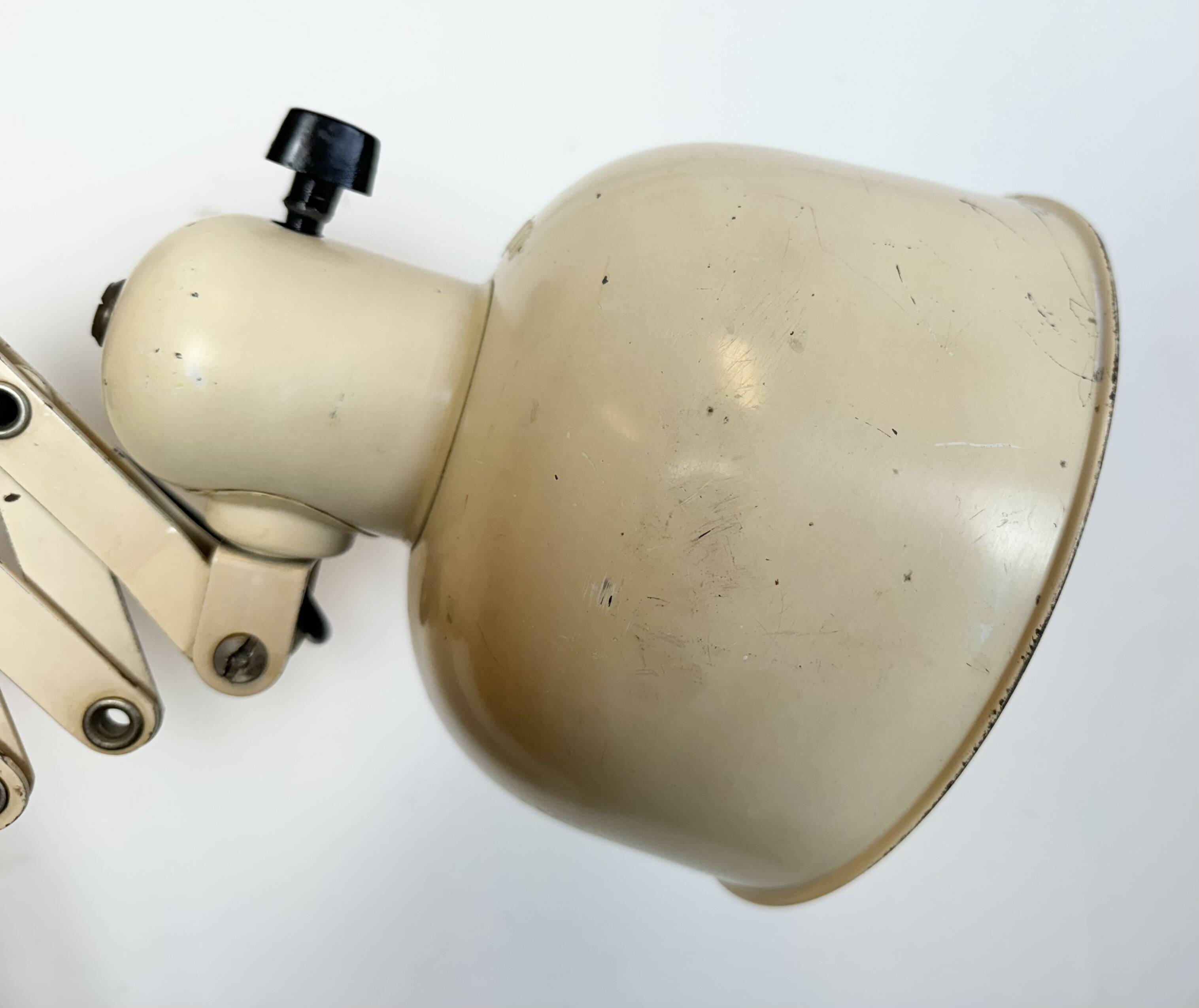 Applique Murale Industrielle Mid-Century Beige de Wila Leuchten, 1960s