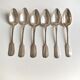 Set of 6 tablespoons of silver metal CHRISTOFLE