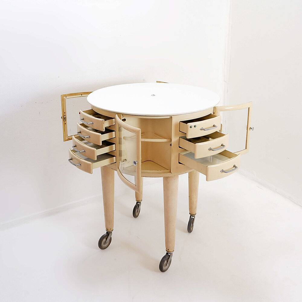 Rotating dentist's cabinet Girator by Leon Martin - Paris, early 1950s