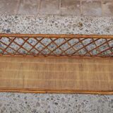 Rattan wall shelf