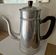 Vintage aluminium coffee pot Tournus Unis France – complete – 1950s