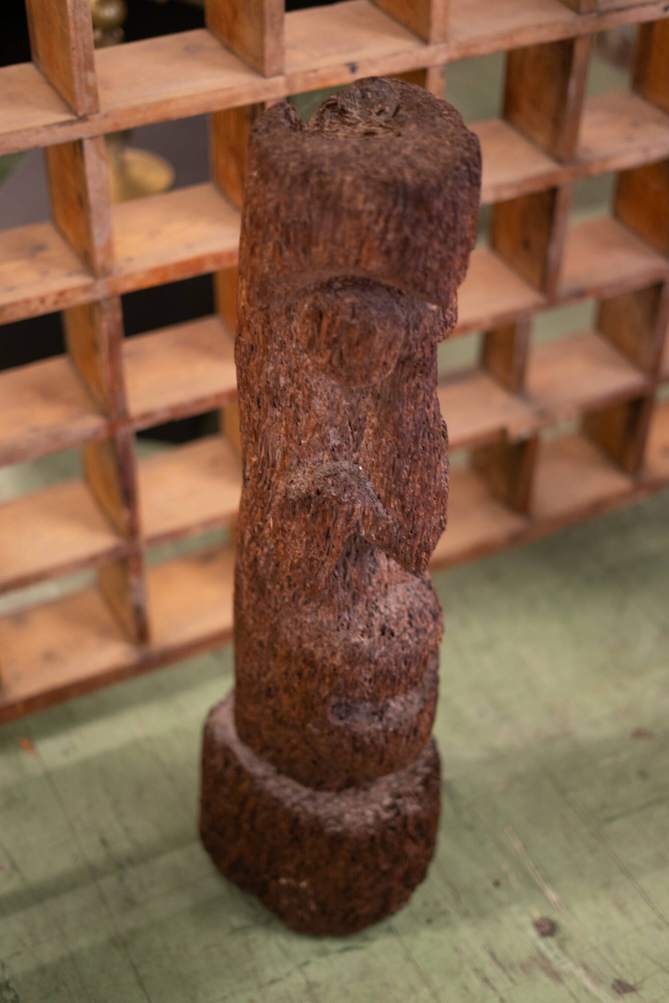 Tree fern totem statue