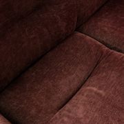 Brown velvet and chrome sofa, designed by Adriano Piazzesi, Italy, 1980s.