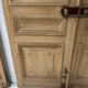 Pair of Haussmann-style double passage doors in patinated oak from the 19th century.