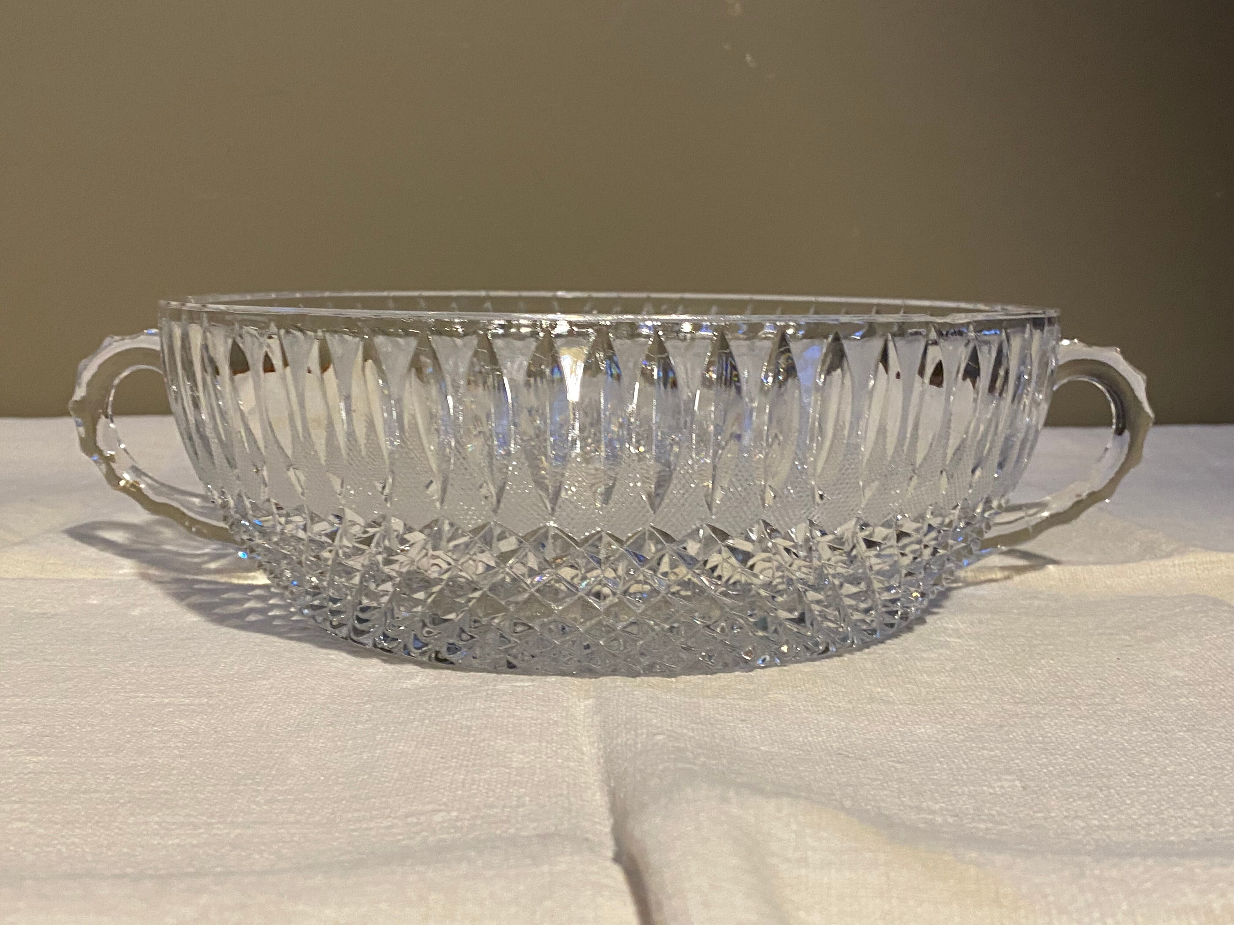 Cut crystal bowl Circa 1950