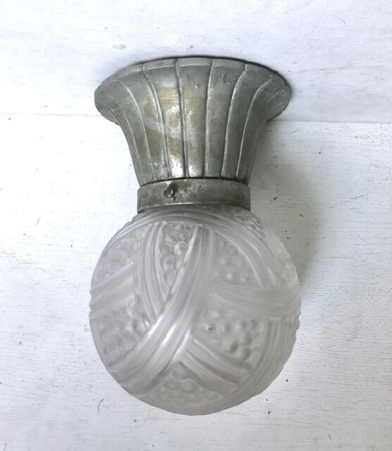 Lustre globe art déco