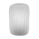 Dark gray fluted glass vase 20cm