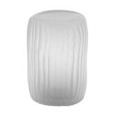 Vase en verre cannele gris fonce 20cm