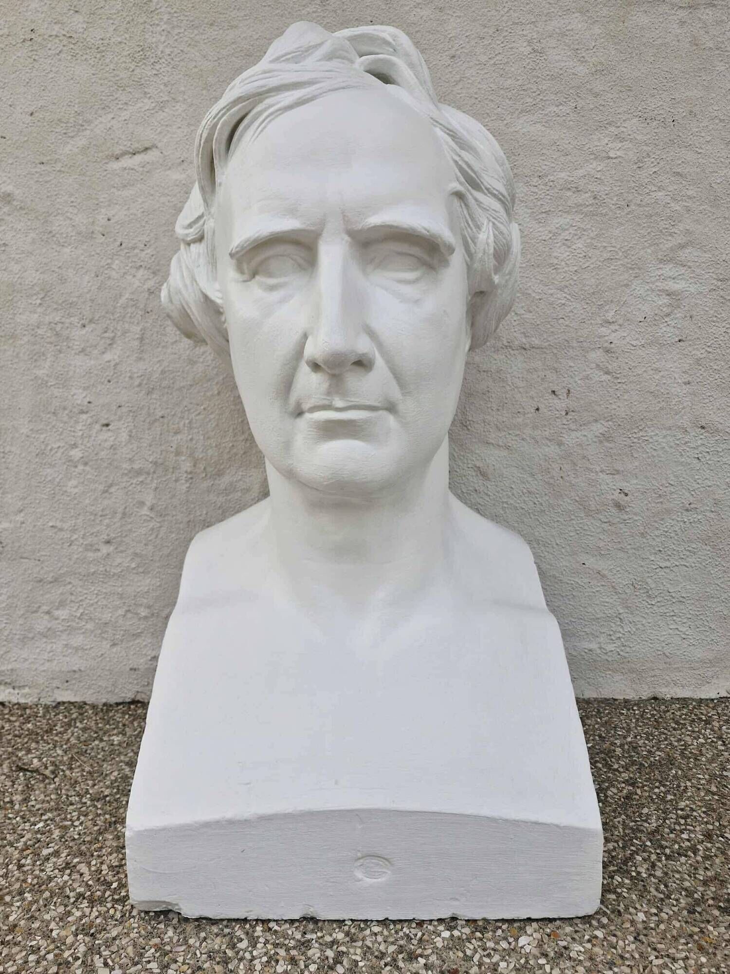 Plaster bust "F. ARAGO / 1839" made by P.J. DAVID (of Angers)