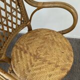 Rattan armchair from the 70s