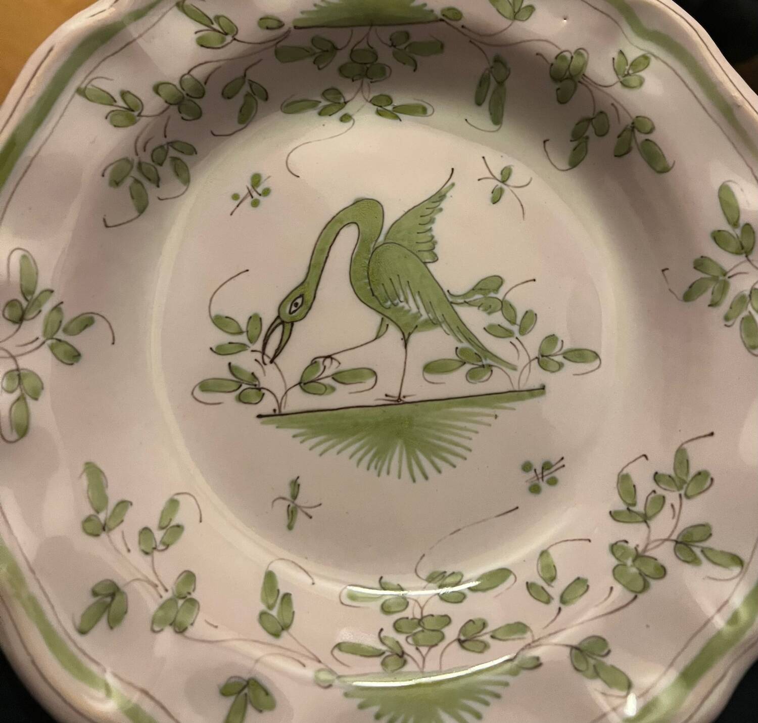 Set of 6 Earthenware Plates Martres Tolosane Moustiers Antique Tableware 19th Century