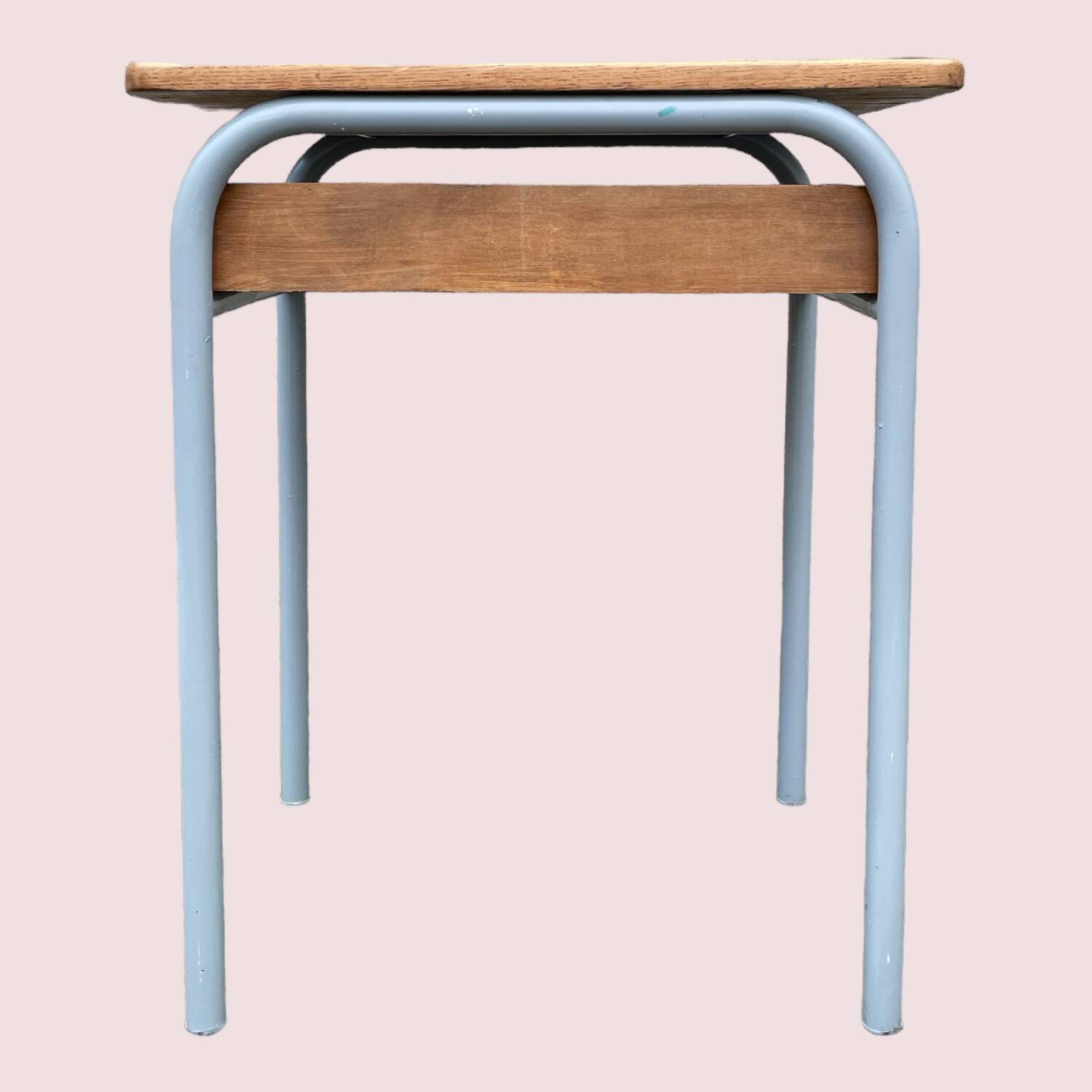 Small school desk and vintage chair