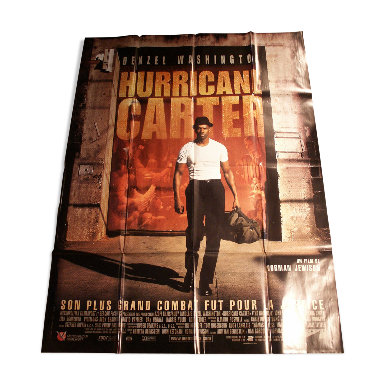 Hurricane Carter 160 x 120 original folded poster