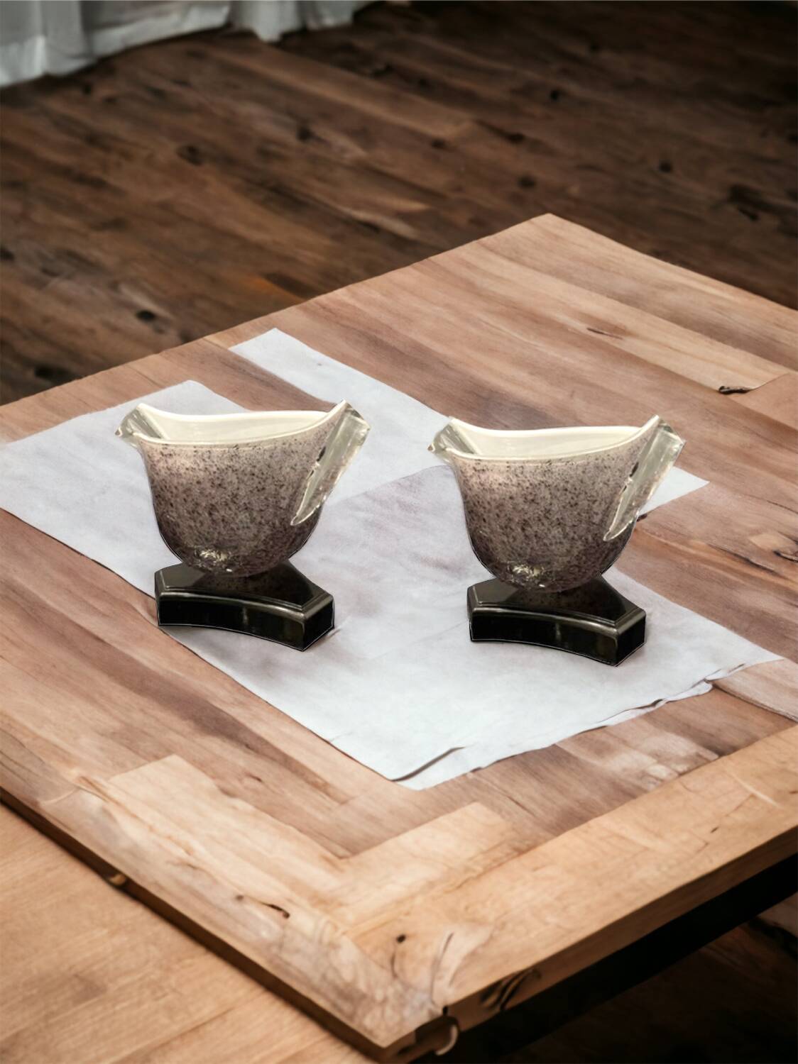 Murano Glass Table Lamps by Mila Schon, 1980s, Set of 2