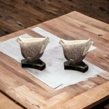 Murano Glass Table Lamps by Mila Schon, 1980s, Set of 2