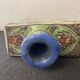 Glass ceramic bottle floral decoration and portraits Kadjar Persia xix e