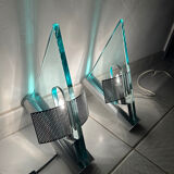 Vintage set Icaro wall lamps Carlo Forcolini Artemide