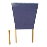 Pair of bridge armchairs with compass feet
