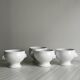 4 bols en porcelaine blanche
