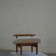 Eivind A. Johansen, pouf in oak with lightweight lambswool upholstery for FDB Møbler.