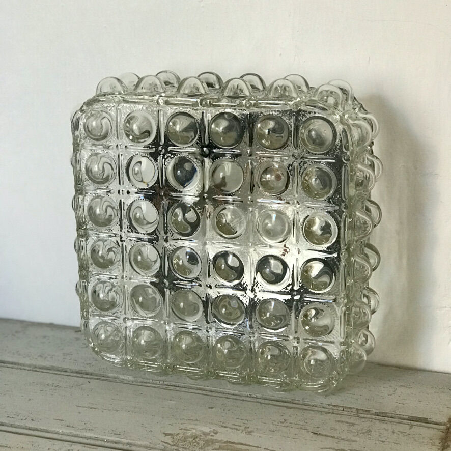 Glass ceiling lamp or wall lamp
