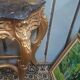 Mirror and console set in Louis XV style.