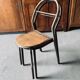 Set of 2 Mobilor chairs - 1950's - metal and wood