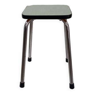 Low formica stool, vintage.