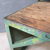 Industrial workbench, work table, desk green