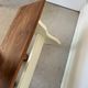 Vintage farmhouse bench made of solid wood