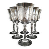 Crystal wine glass