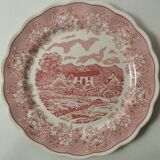 2 flat plates n. fontebasso 1760. pink color. tbe