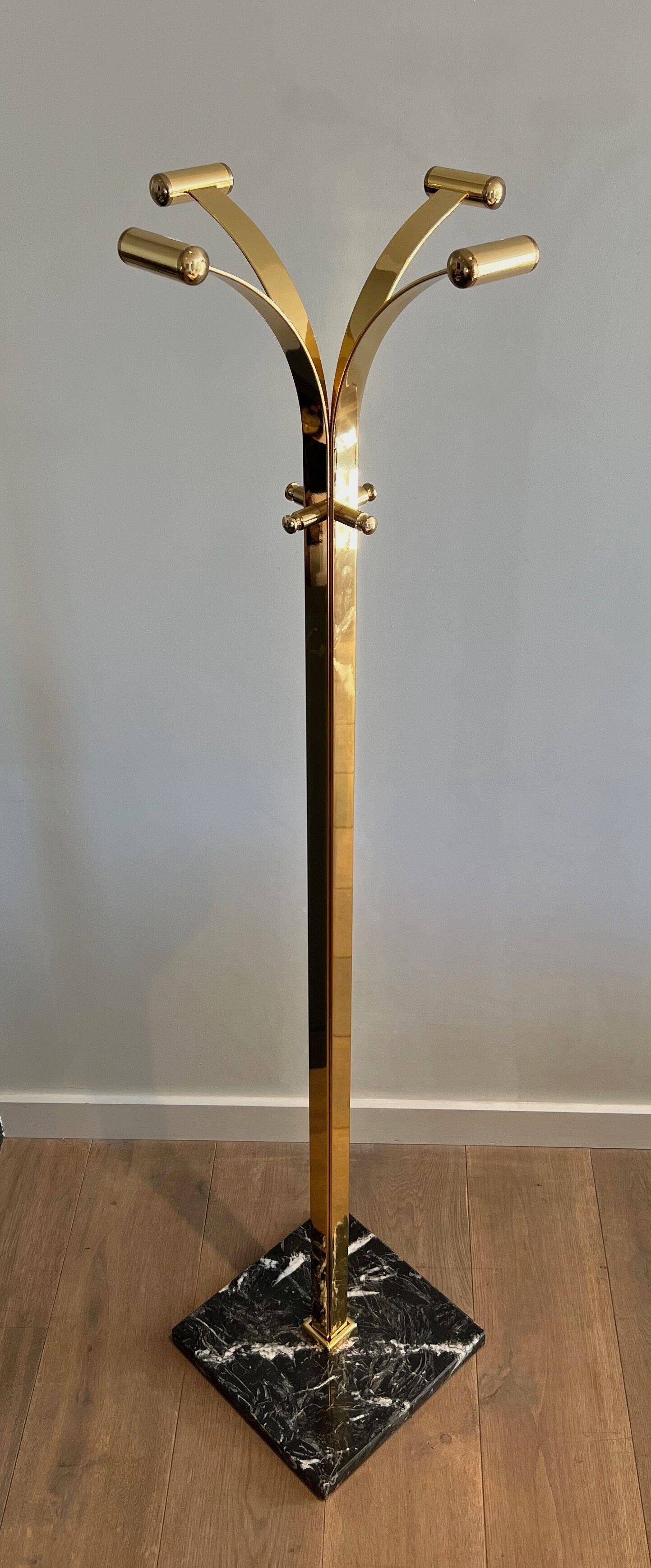 Coat Racks in Brass and Marble