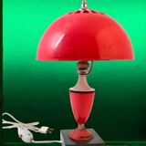 Lámpara de Mesa Vintage Space Age Roja – Diseño Futurista de los Años 60-70